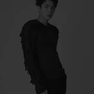 ✔️ man, sweater, portrait, black and white, person, male telegram sticker
