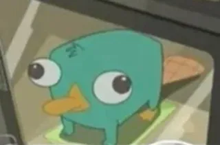 🙄 Perry the Platypus Phineas and Ferb telegram sticker
