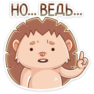😦 НО... ВЕДЬ... hedgehog, animal, cartoon, cute, expression whatsapp sticker