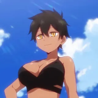 😊 Anime, Gadis, Bikini, Pantai, Musim panas whatsapp sticker