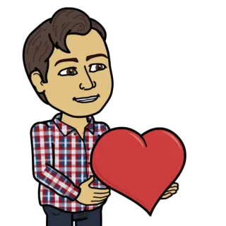 😍 desenho animado, coração, amor, personagem, romance telegram sticker