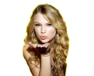 😘 Taylor Swift Taylor Swift, penyanyi, selebriti, pirang, ciuman telegram sticker