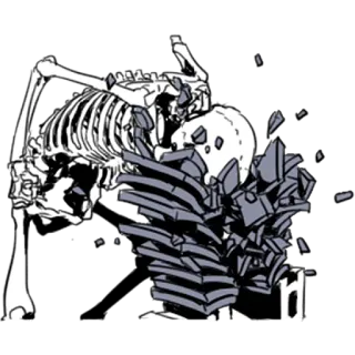 Груда костей 4 @nyasticks telegram stickers