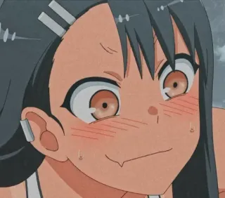 😏 Nagatoro Don't Toy with Me, Miss Nagatoro 애니메이션, 나나시, 만화, 장난을 잘 치는 타카기 양, 팬아트 telegram sticker