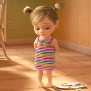 🤖 Riley Andersen Inside Out tristezza, animazione, pixar, cartoni animati, emozioni, film telegram sticker