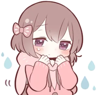 😓 Аниме, Девушка, милая, каваий, Манга, Чиби telegram sticker