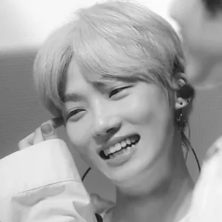 ▫️ pria, potret, senyum, K-pop, penyanyi telegram sticker