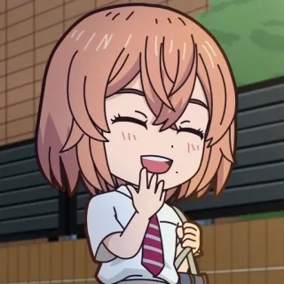 ⚜ Anime, Chibi, Cartoon, Süß, Schuluniform, Mädchen telegram sticker