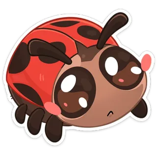 🥺 เต่าทอง, แมลง, น่ารัก, คาวาอิ, แมลง, การ์ตูน, สติกเกอร์ telegram sticker