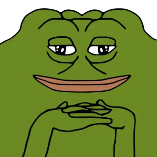 🙂 Pepe the Frog 佩佩, 青蛙, 表情包, 网络迷因 whatsapp sticker