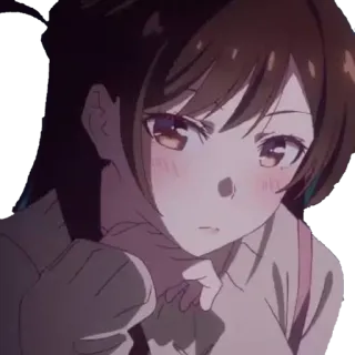 🤔 Chizuru Ichinose Rent-A-Girlfriend Anime, Cô gái, Chizuru, Rent-a-Girlfriend, Dễ thương, Phim hoạt hình whatsapp sticker