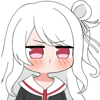 😯 Anime, Mignon, Chibi, Manga, Fille, Kawaii telegram sticker