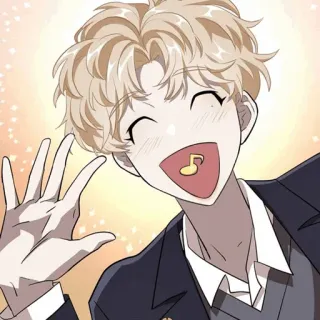 🌑 anime, music, cartoon, character, smiling telegram sticker