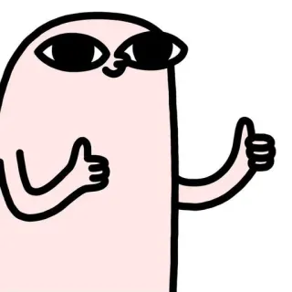 🕸 만화, 캐릭터, 좋아요, 긍정적, 승인, 일러스트 telegram sticker