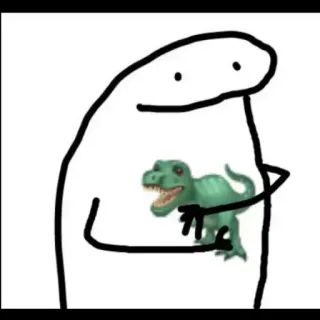 🦖 dinosaurus, cartoon, grappig, grap, dier, personage telegram sticker