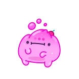 😐 Blob, Rosa, Niedlich, Kawaii, Cartoon, Figur telegram sticker