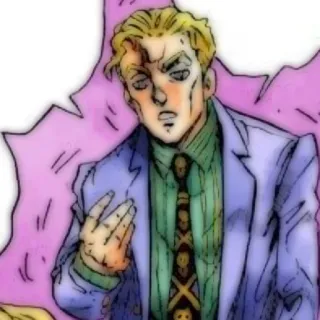 💣 Yoshikage Kira JoJo's Bizarre Adventure Anime, Manga, Jojo, Yoshikage Kira, Killer Queen, Villano telegram sticker