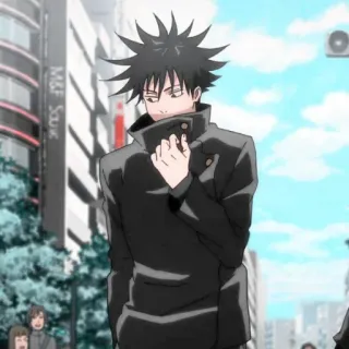 🐺 Megumi Fushiguro Jujutsu Kaisen Anime, Jujutsu Kaisen, Megumi Fushiguro, Charakter, Manga whatsapp sticker
