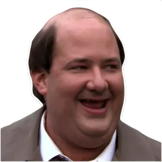 😃 Kevin Malone The Office serie tv, comedia, personaje, gracioso, kevin, the office telegram sticker