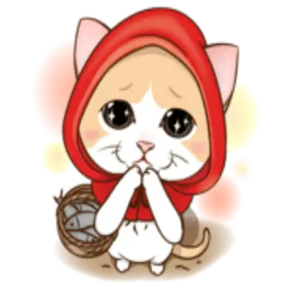 ✨ kucing, imut, anak kucing, hoodie, menggemaskan, memohon telegram sticker