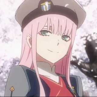 🍭 Zero Two Darling in the Franxx Anime, Zero Two, Darling in the Franxx, Gadis Anime, Rambut Pink telegram sticker