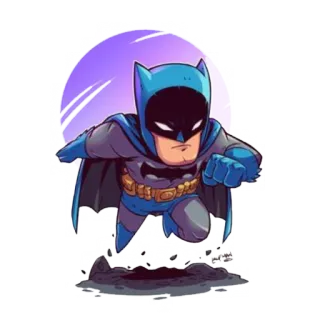 🦇 Batman 배트맨, 슈퍼히어로, 만화, 만화책, DC 코믹스, 스티커 telegram sticker