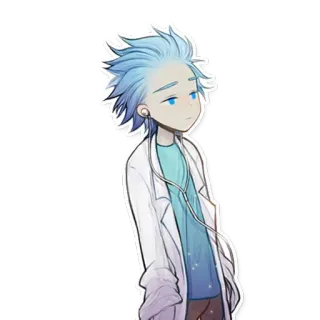 🎵 Rick Sanchez Rick and Morty Kartun, Fiksi ilmiah, Animasi dewasa, Ilmuwan telegram sticker