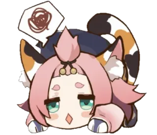 😴 cat, anime, cute, sticker, cartoon telegram sticker