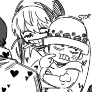 ❤️ STOP 动漫, 吸烟, 角色, 卡通, 插画 telegram sticker