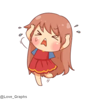 😫 llorando, triste, anime, dibujos animados, molesto, angustiado telegram sticker