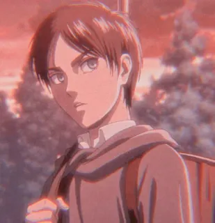 🥰 Eren Yeager Attack on Titan Anime, L'attacco dei giganti, Eren Jaeger, Cartoni animati, Serie animata, Fantasy telegram sticker