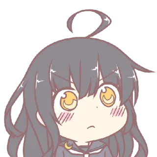 😐 anime, girl, cute, manga, school uniform telegram sticker