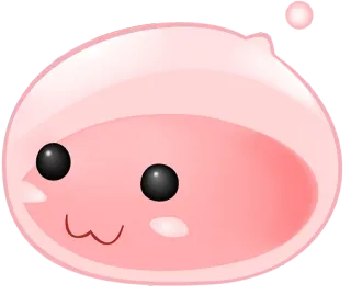 😊 slime, cute, pink, blob, cartoon, kawaii telegram sticker