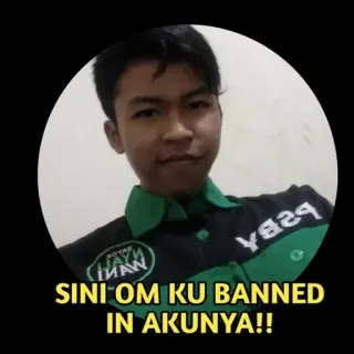 🌟 SINI OM KU BANNED IN AKUNYA!! telegram sticker