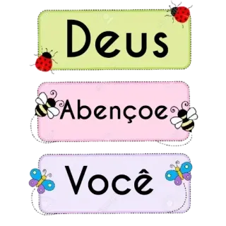 🙏 Deus
Abençoe
Você Gott, Segen, Dich, Marienkäfer, Biene, Schmetterling whatsapp sticker