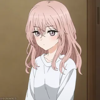 🎀 Anime, Wanita, Kartun, Gadis, Rambut pink, Seni telegram sticker