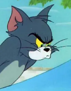 😠 Tom Cat Tom and Jerry кот, мультфильм, злой, смешной, мем whatsapp sticker