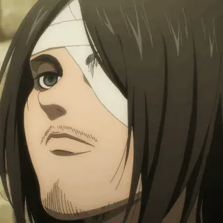🖤 Eren Yeager Attack on Titan アニメ, マンガ, 進撃の巨人, エレン・イェーガー telegram sticker