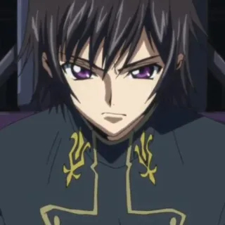 🧩 Lelouch Lamperouge Code Geass аниме, Лелуш, Код Гиасс, манга, персонаж, аниме telegram sticker