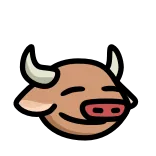 💤 vaca, animal, dibujos animados, animal de granja, lindo, pegatina telegram sticker