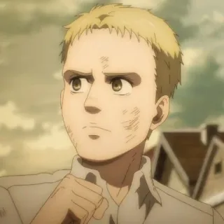 👾 Reiner Braun Attack on Titan アニメ, 進撃の巨人, ライナー・ブラウン, 戦争, 軍事, 巨人, キャラクター whatsapp sticker