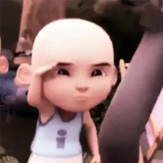 🏁 Upin мультфильм, Upin, ребенок, ребенок telegram sticker