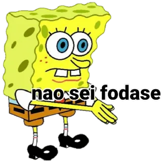 🤷‍♀ Spongebob Spongebob Squarepants nao sei fodase spongebob, cartoon, funny, swear, fodase, nao sei, meme telegram sticker