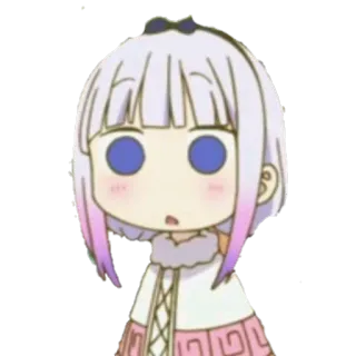 🙄 Kanna Kamui Miss Kobayashi's Dragon Maid アニメ, カンナ, かわいい, 可愛い, ドラゴン, マンガ, カンナカムイ telegram sticker