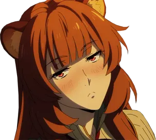😒 Raphtalia Rising of the Shield Hero Anime, Raphtalia, Rising of the Shield Hero, Tanuki Mädchen whatsapp sticker