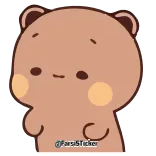 😕 @FarsiSticker fofo, urso, desenho animado, adesivo telegram sticker