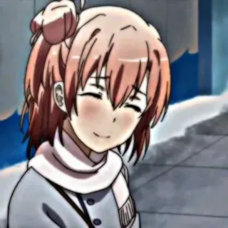 🖇 anime, meisje, glimlach, schattig, cartoon telegram sticker