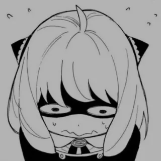 🎀 Anya Forger Spy x Family Anime, Spy x Family, Anya Forger, Manga, Cartoon, Lustig, Ausdruck telegram sticker