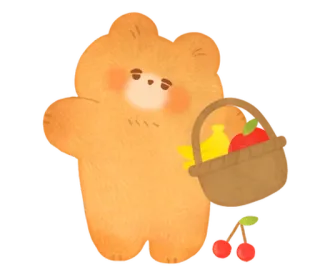 Acorn Pupil Bear3 @moe_sticker_bot telegram stickers