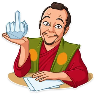 🖕 ngón giữa, xúc phạm, cử chỉ, đàn ông, nhãn dán telegram sticker